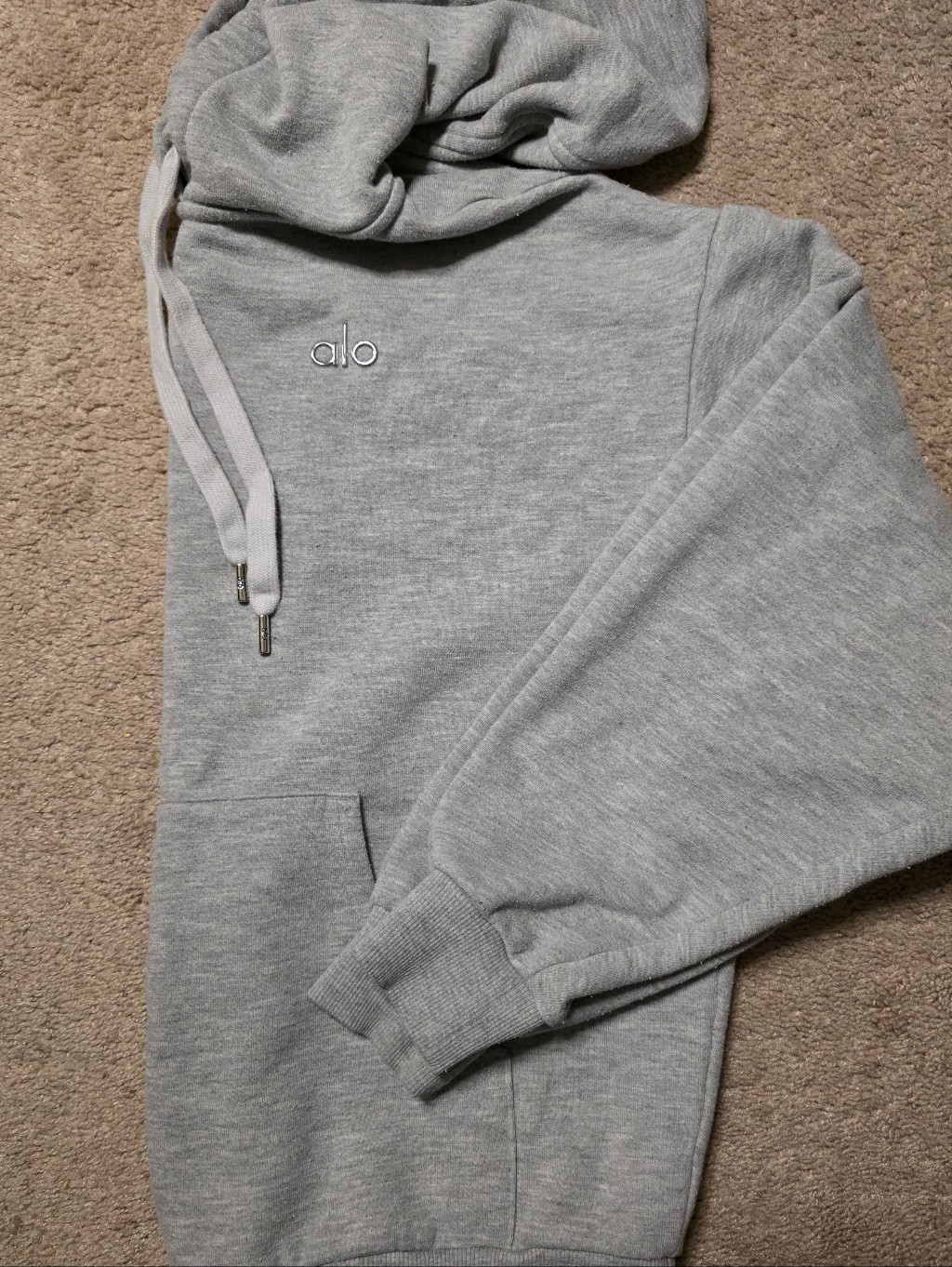 Alo Yoga Accolade Hoodie Gray Small